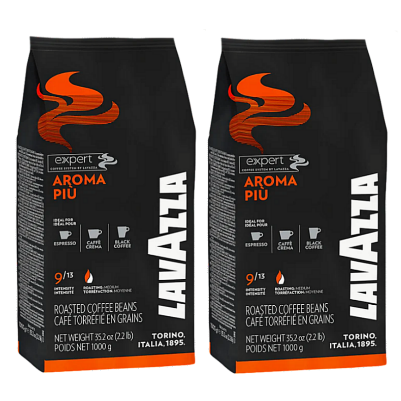 Lavazza Expert Aroma Piu *TWIN PACK* X2 1kg bags Coffee Beans