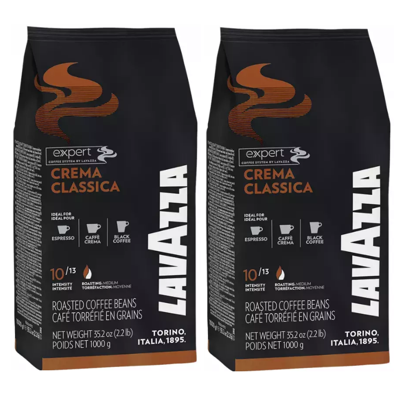 Lavazza Crema Classica *TWIN PACK* X2 1kg Bags Coffee Beans