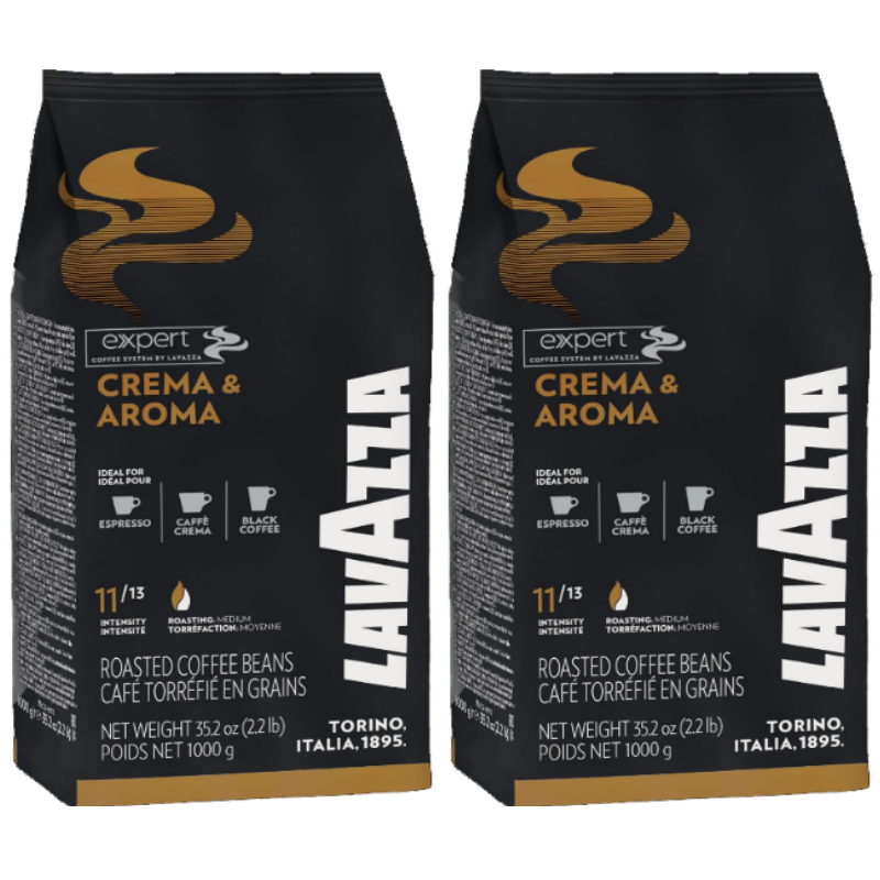 Lavazza Crema & Aroma *TWIN PACK* X2 1kg Bags Coffee Beans
