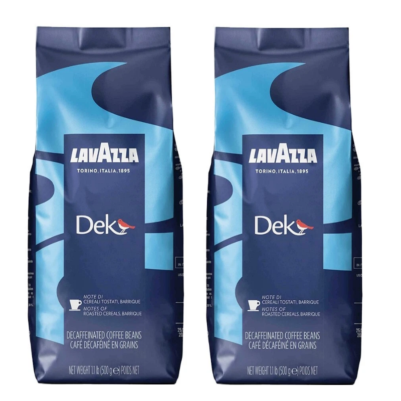 Lavazza Dek Bar Decaf *TWIN PACK* X2 500g Bags Coffee Beans