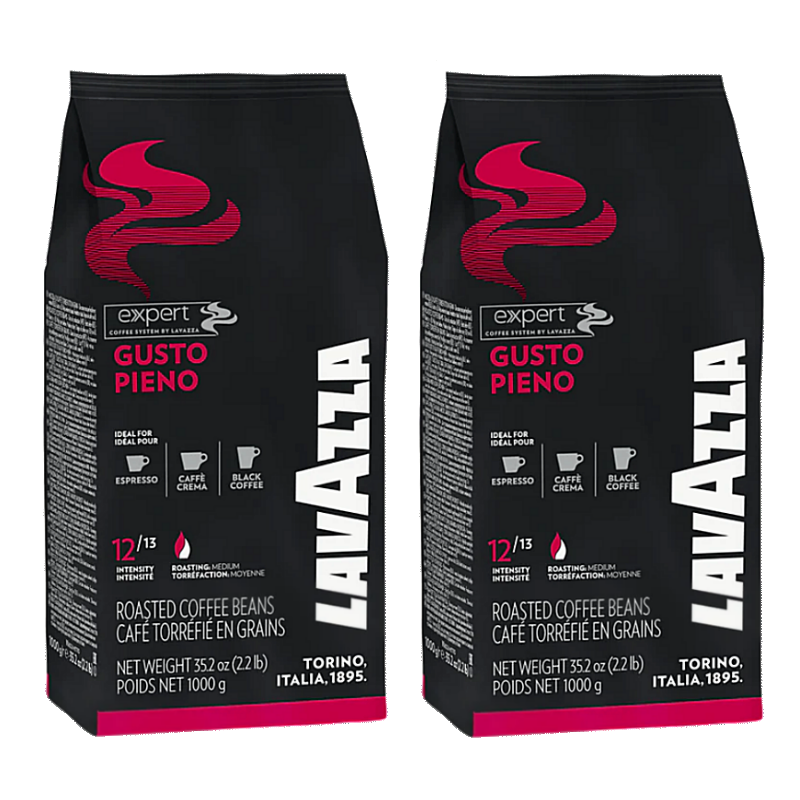 Lavazza Gusto Pieno *TWIN PACK* X2 1kg Bags Coffee Beans