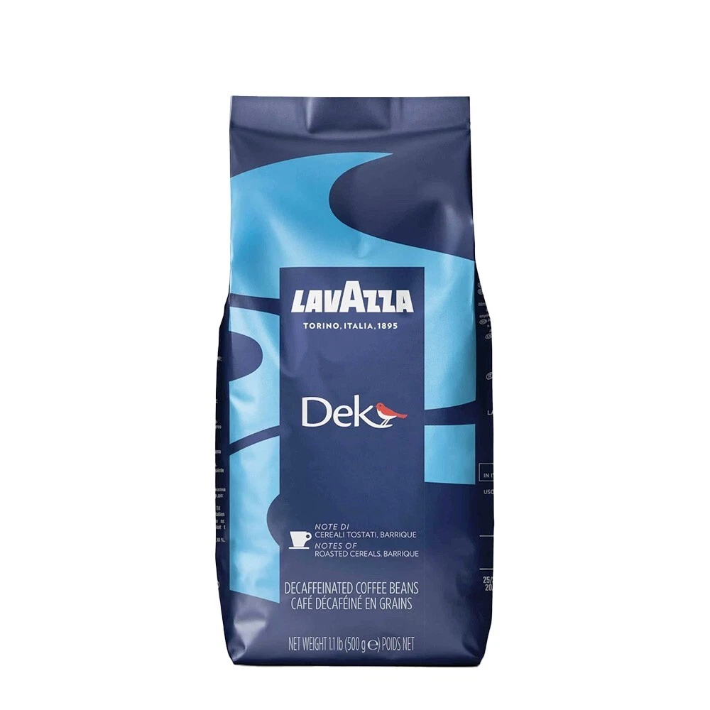 CASE - Lavazza Dek Bar Decaf Coffee Beans 500g bag X 12