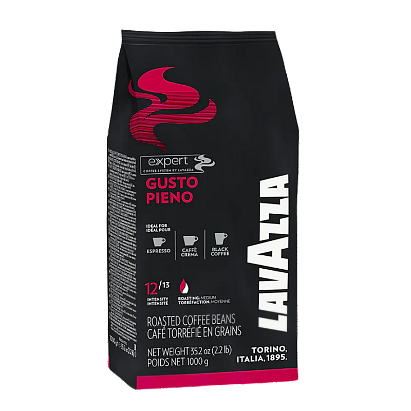 CASE - Lavazza Expert Gusto Pieno Coffee Beans 1kg bag X 6