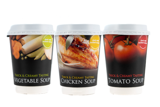 Mixed Soup 12oz Foil Sealed (150 cups)