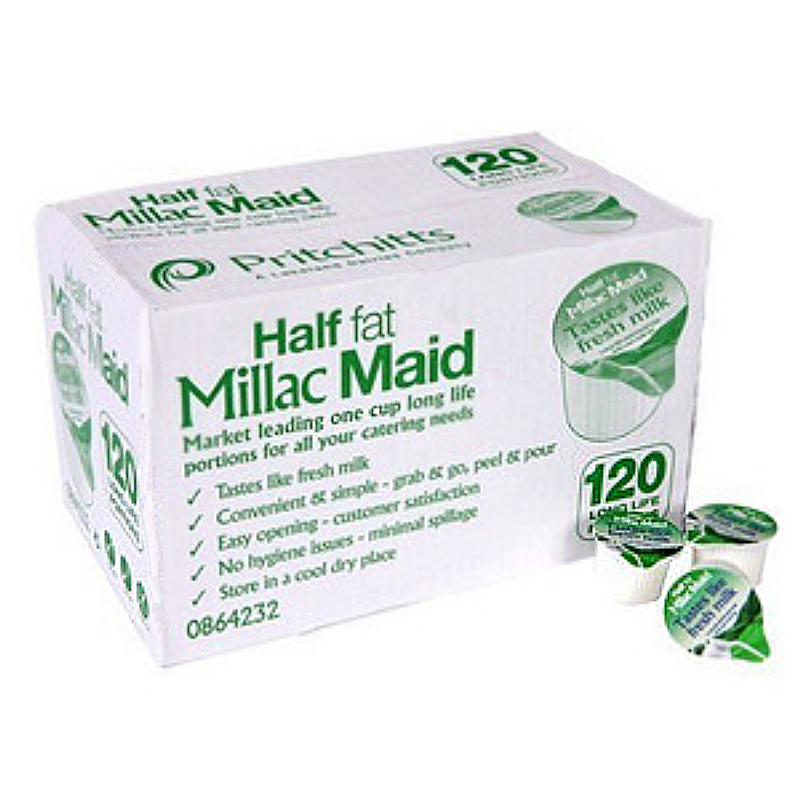 Half Fat Millac Maid Milk Pots