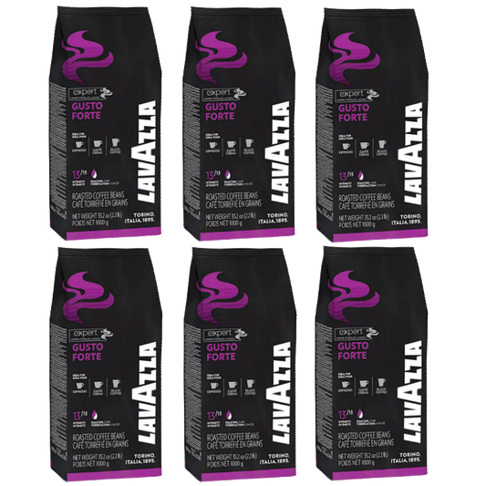 CASE - Lavazza Expert Gusto Forte Coffee Beans 1kg bag X 6