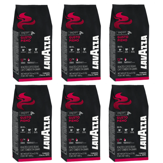 CASE - Lavazza Expert Gusto Pieno Coffee Beans 1kg bag X 6